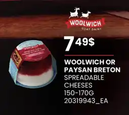 Fortinos WOOLWICH OR PAYSAN BRETON SPREADABLE CHEESES offer