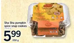 Fortinos SHA SHA PUMPKIN SPICE SNAP COOKIES offer