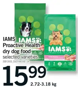 Fortinos IAMS PROACTIVE HEALTH DRY DOG FOOD offer