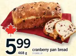 Fortinos CRANBERRY PAN BREAD offer