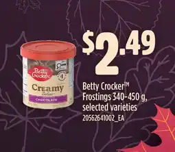 Fortinos BETTY CROCKER FROSTINGS offer
