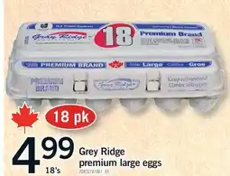 Fortinos GREY RIDGE PREMIUM LARGE EGGS, 18'S offer