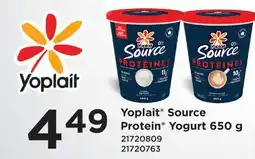Fortinos YOPLAIT SOURCE PROTEIN YOGURT offer