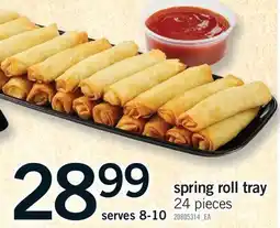 Fortinos SPRING ROLL TRAY, 24 PIECES offer