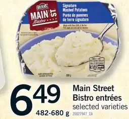 Fortinos MAIN STREET BISTRO ENTREES offer