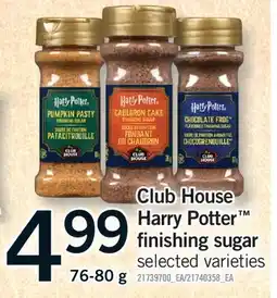 Fortinos CLUB HOUSE HARRY POTTER FINISHING SUGAR offer