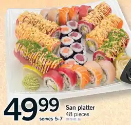 Fortinos SAN PLATTER, 48 PIECES offer