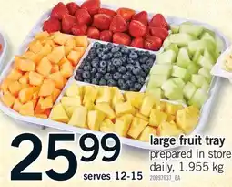 Fortinos LARGE FRUIT TRAY offer