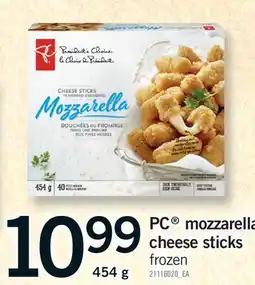 Fortinos PC MOZZARELLA CHEESE STICKS offer