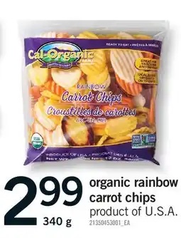 Fortinos ORGANIC RAINBOW CARROT CHIPS offer