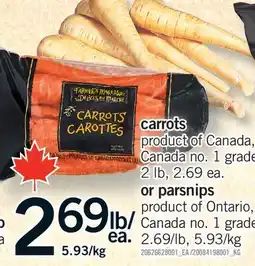 Fortinos CARROTS OR PARSNIPS offer
