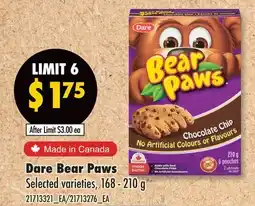 Fortinos DARE BEAR PAWS offer