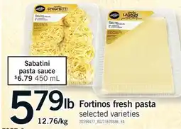 Fortinos FORTINOS FRESH PASTA offer