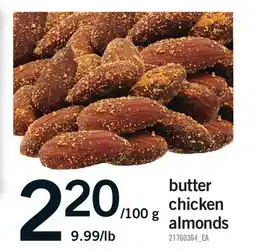 Fortinos BUTTER CHICKEN ALMONDS offer
