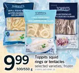 Fortinos TOPPITS SQUID RINGS OR TENTACLES, 500/550 G offer