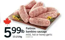 Fortinos FORTINOS BAMBINO SAUSAGE offer