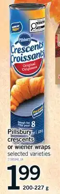 Fortinos PILLSBURY CRESCENTS OR WIENER WRAPS offer