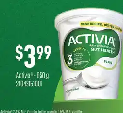 Fortinos ACTIVIA offer