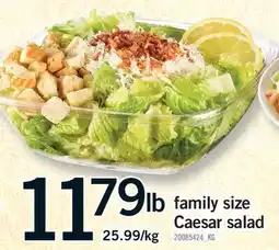 Fortinos FAMILY SIZE CAESAR SALAD offer