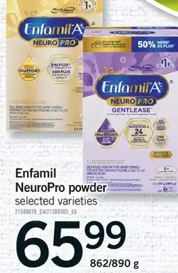 Fortinos ENFAMIL NEUROPRO POWDER, 862/890 G offer