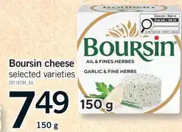 Fortinos BOURSIN CHEESE offer