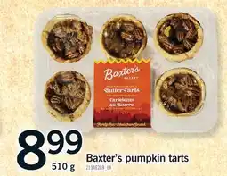 Fortinos BAXTER'S PUMPKIN TARTS offer