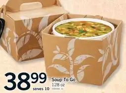 Fortinos SOUP TO GO, 128 oz offer