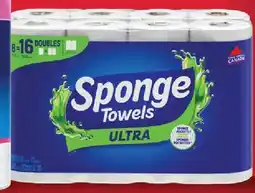Fortinos SPONGETOWELS ULTRA 8=16 ROLLS offer
