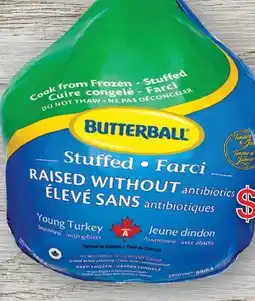 Fortinos BUTTERBALL STUFFED WHOLE TURKEY offer
