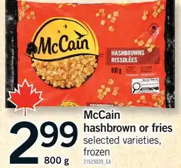 Fortinos MCCAIN HASHBROWN OR FRIES offer