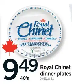 Fortinos ROYAL CHINET DINNER PLATES, 40'S offer