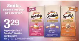 Fortinos PEPPERIDGE FARM GOLDFISH COOKIES AND CRACKERS, 156 g - 227 g offer
