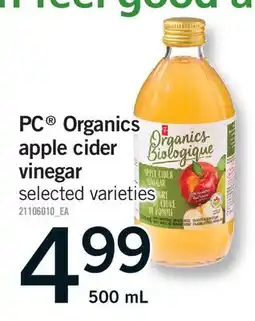 Fortinos PC ORGANICS APPLE CIDER VINEGAR offer