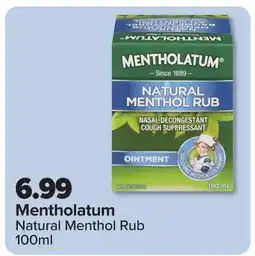 PharmaChoice Natural Menthol Rub offer