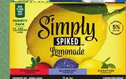 Metro SIMPLY SPIKED LEMONADE VARIETY PACK offer