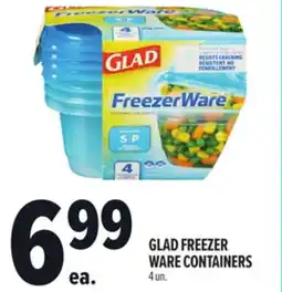 Metro GLAD FREEZER WARE CONTAINERS offer