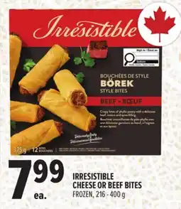 Metro IRRESISTIBLE CHEESE OR BEEF BITES offer