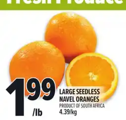 Metro LARGE SEEDLESS NAVEL ORANGES offer