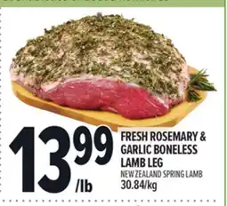 Metro FRESH ROSEMARY & GARLIC BONELESS LAMB LEG offer