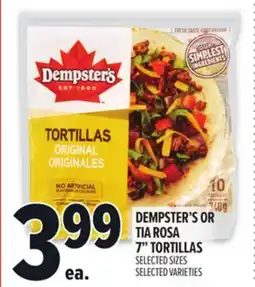 Metro DEMPSTER'S OR TIA ROSA 7 TORTILLAS offer