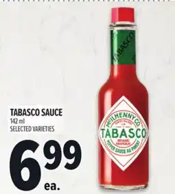 Metro TABASCO SAUCE offer
