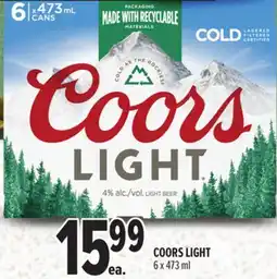 Metro COORS LIGHT offer
