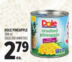 Metro DOLE PINEAPPLE offer
