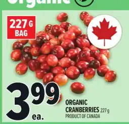 Metro ORGANIC CRANBERRIES offer