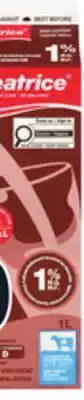 Metro BEATRICE CHOCOLATE MILK offer