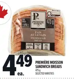 Metro PREMIÈRE MOISSON SANDWICH BREADS offer