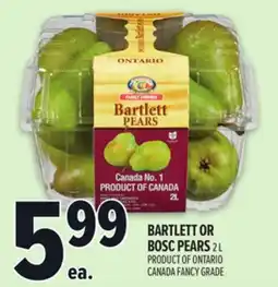 Metro BARTLETT OR BOSC PEARS offer