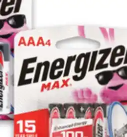 Metro ENERGIZER BATTERIES offer