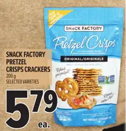 Metro SNACK FACTORY PRETZEL CRISPS offer