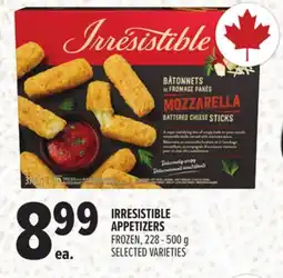 Metro IRRESISTIBLE APPETIZERS offer